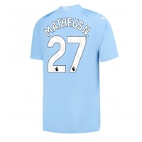 Billiga Manchester City Matheus Nunes #27 Hemma fotbollskläder 2023-24 Kortärmad